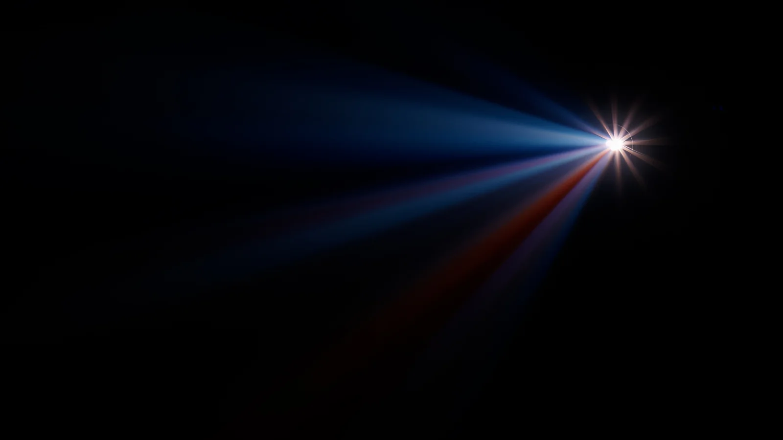 Coloured light beams from an Epson laser projector