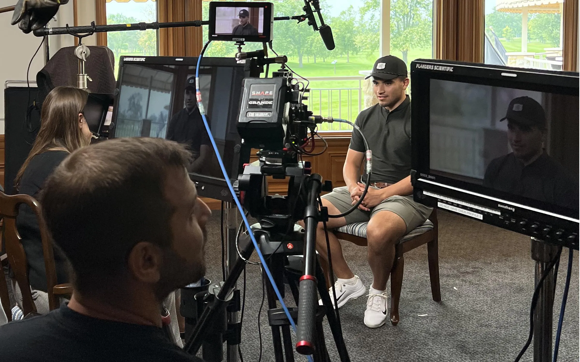 PGA Tour 2024 — Red Komodo interview setup