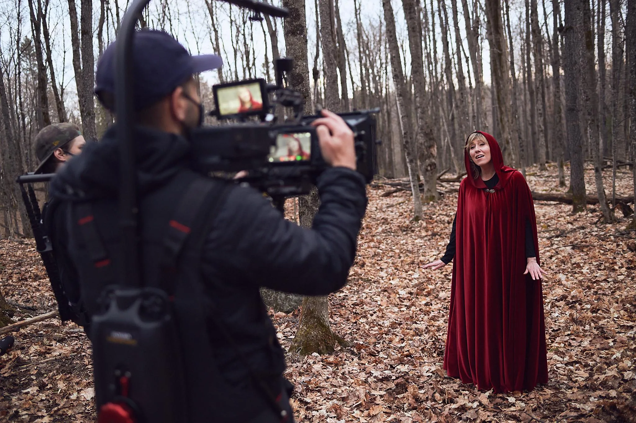 Music video shoot behind the scenes