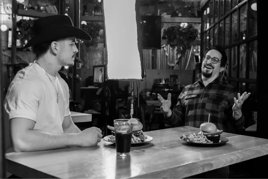 Première publicité télévisée avec joueur LNH et vache IA — Black Box Productions