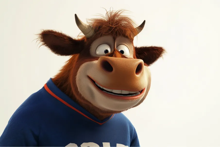 Première publicité télévisée avec joueur LNH et vache IA — Black Box Productions