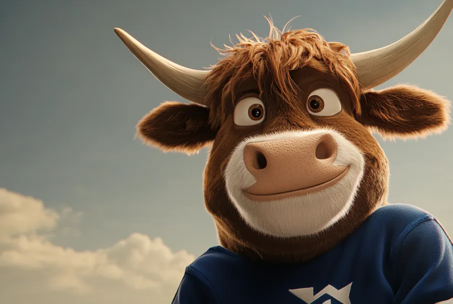 Première publicité télévisée avec joueur LNH et vache IA — Black Box Productions