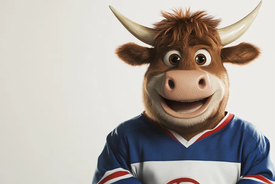 Première publicité télévisée avec joueur LNH et vache IA — Black Box Productions