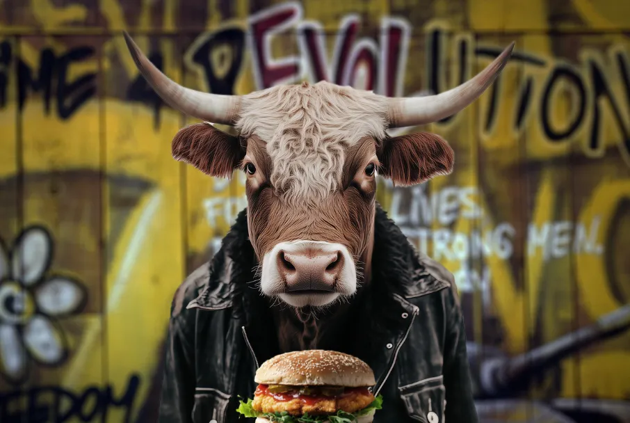Première publicité télévisée avec joueur LNH et vache IA — Black Box Productions