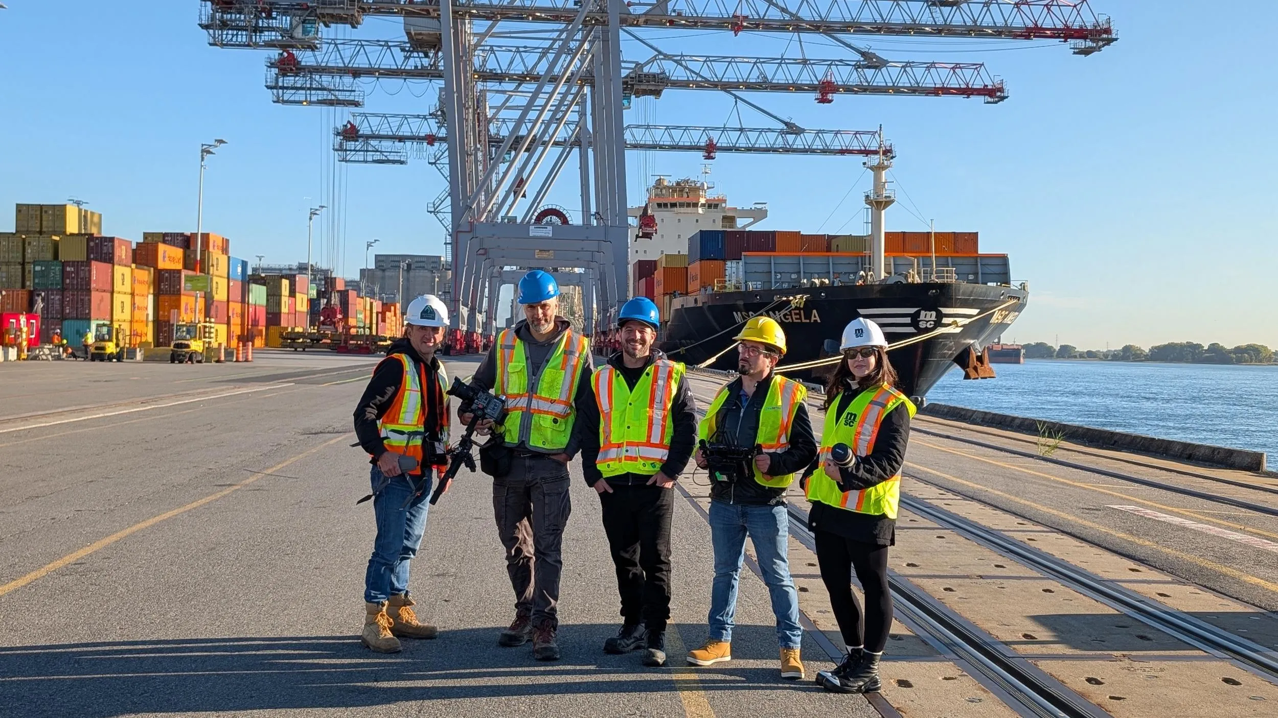 MSC Canada production — on-site shoot